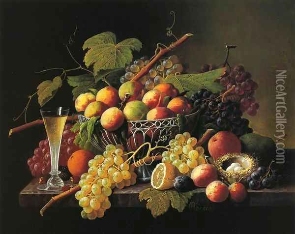 Still Life Date unknown Oil Painting - Severin Roesen