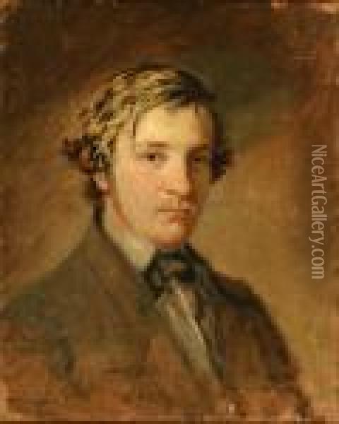 The Poet Oil Painting - Sir Hubert von Herkomer