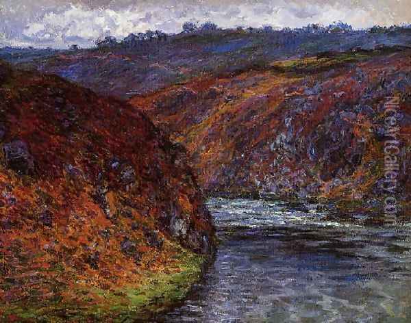 Valley Of The Creuse Grey Day Oil Painting - Claude Oscar Monet