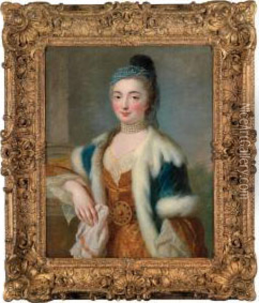 Ritratto Di Dama In Veste Di Sultana Oil Painting - Jean Francois de Troy