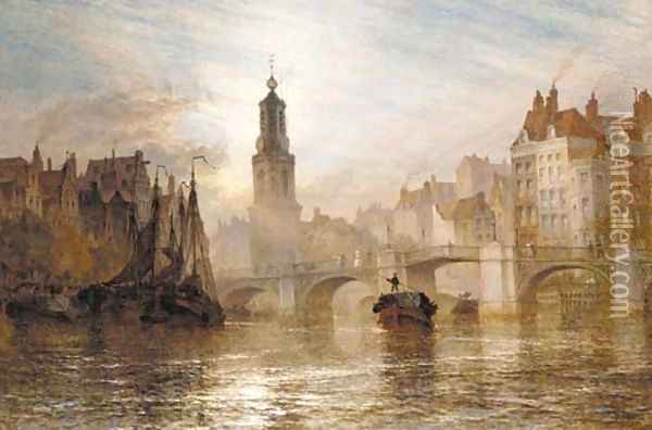 Amsterdam Oil Painting - Henry Thomas Dawson