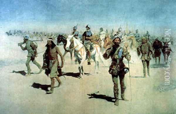 Coronado sets out to the north Oil Painting - Frederic Remington