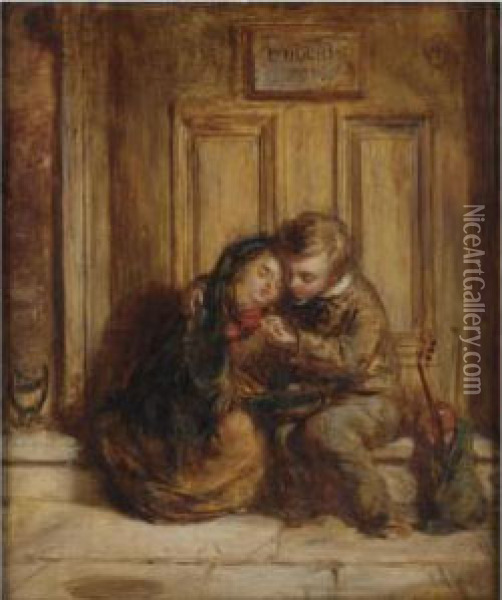 Sympathy Oil Painting - Edward Hughes