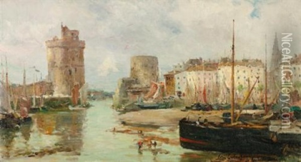 La Rochelle Oil Painting - Colin Campbell Cooper