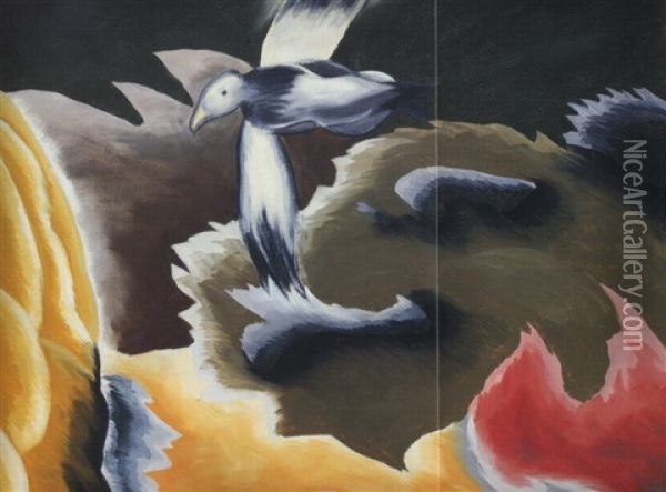 Seagull Oil Painting - Arthur Dove