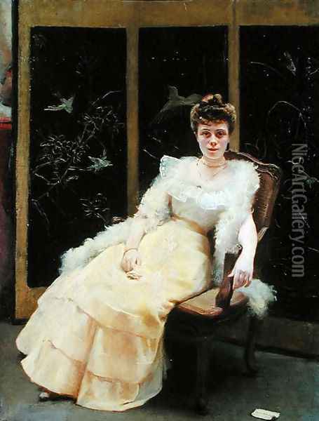 Waiting, 1901 Oil Painting - Ernst Philippe Zacharie