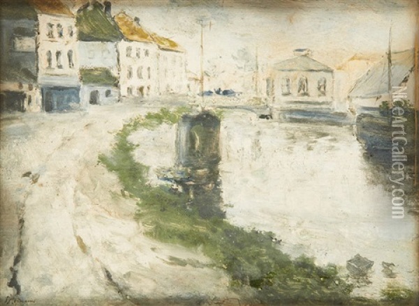 Bords De Canal Oil Painting - Paul Hermanus