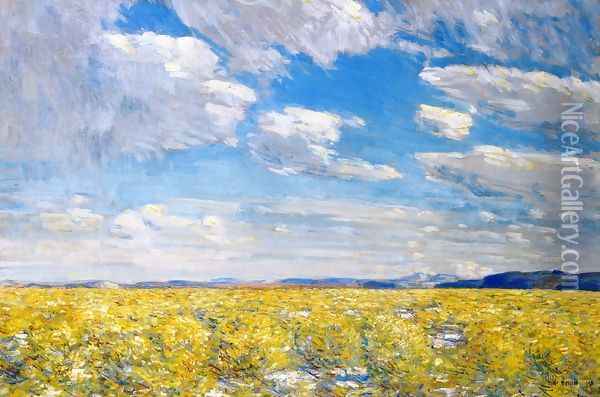 Afternoon Sky, Harney Desert Oil Painting - Childe Hassam