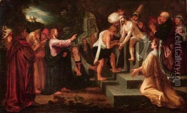 La Resurrezione Di Lazzaro Oil Painting - Frans II Francken