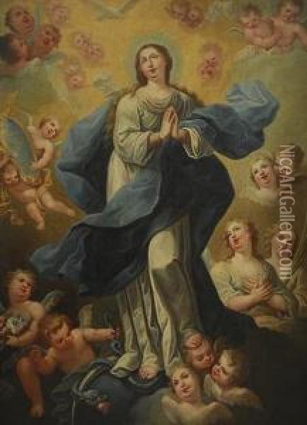 Inmaculada Oil Painting - Isidoro Tapia