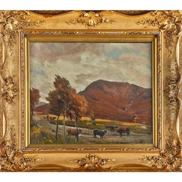 Near Ballachulish Oil Painting - Thomas Hunt