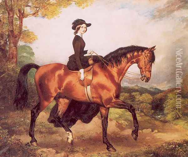 Mrs. Sarah Elizabeth Conolly Oil Painting - William Osborne