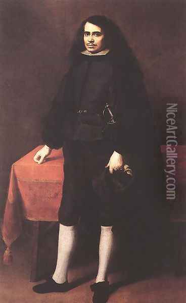 Portrait of a Gentleman in a Ruff Collar c. 1670 Oil Painting - Bartolome Esteban Murillo