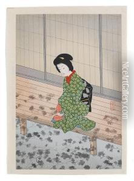 Showa Period Oil Painting - Komura Settai