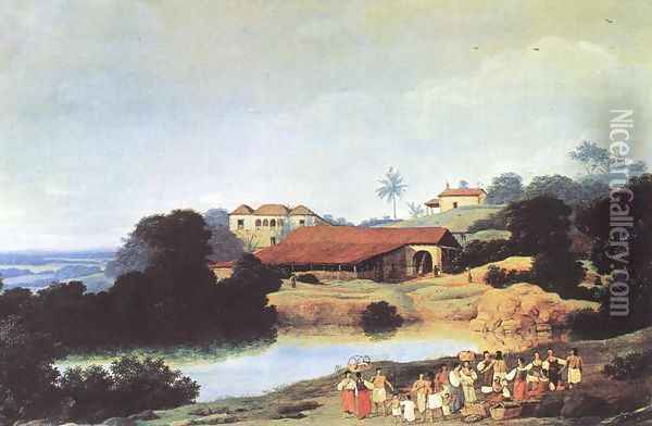 Hacienda 1652 Oil Painting - Frans Jansz. Post