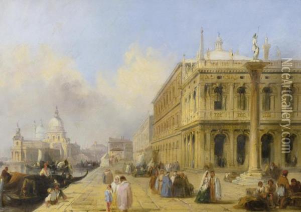 The Grand Canal Oil Painting - Edward Pritchett