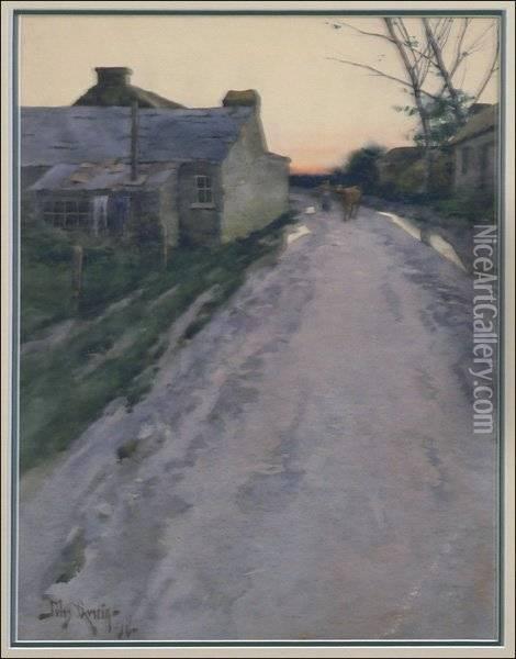 The Long Road Oil Painting - Jules Guerin