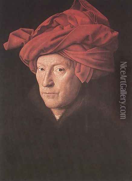 Man in a Turban 1433 Oil Painting - Jan Van Eyck