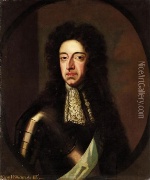 Portrait Of King William Iii Oil Painting - Sir Godfrey Kneller