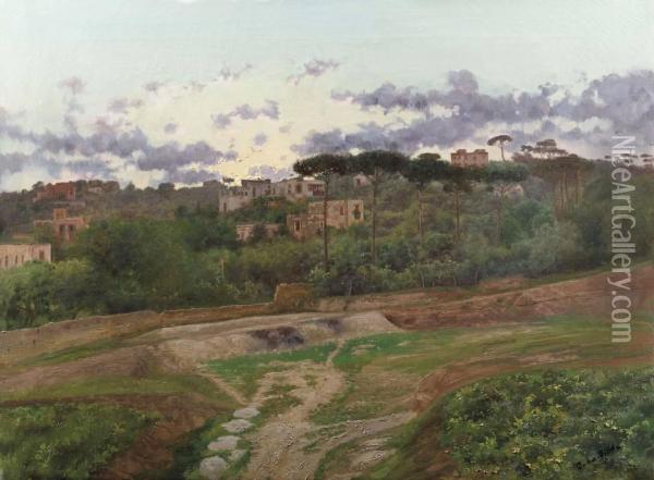 Paesaggio Oil Painting - Giovanni Battista Filosa