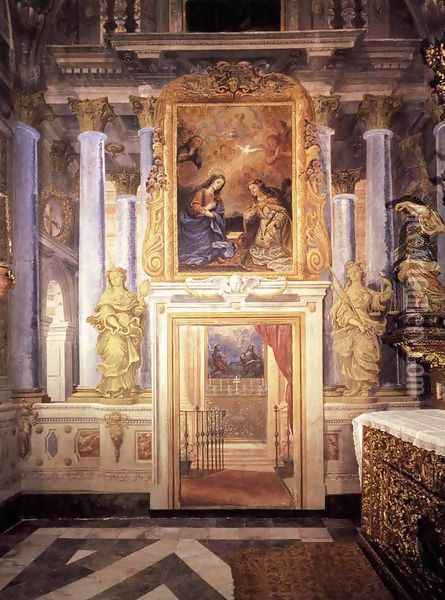 Decoration of the Capilla del Milagro Oil Painting - Francisco Rizi