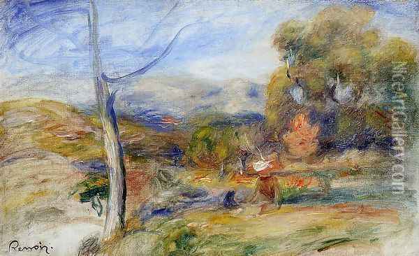 Landscape Near Cagnes3 Oil Painting - Pierre Auguste Renoir