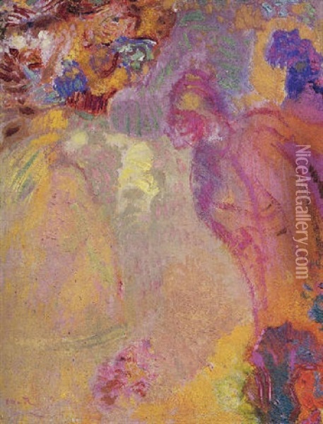 Evocation-apparition Oil Painting - Odilon Redon