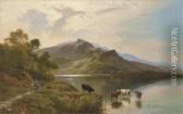August...north Wales Oil Painting - Sidney Richard Percy