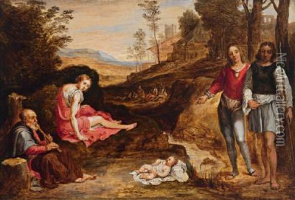 Il Ritrovamento Di Paride Oil Painting - David The Younger Teniers