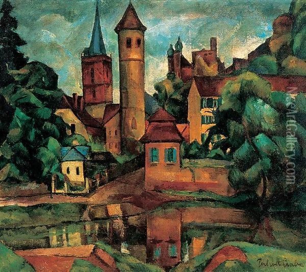 Wertheim am Main 1923 Oil Painting - Tibor Duray