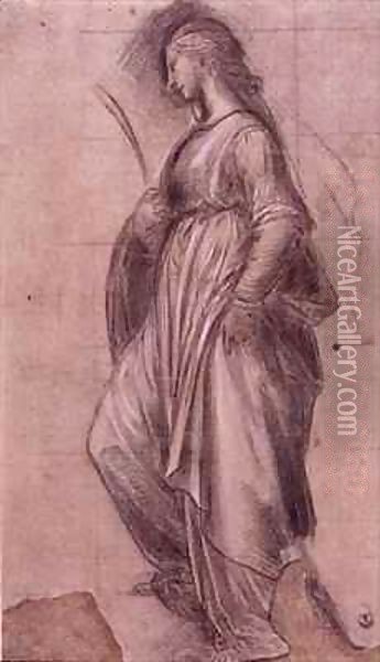 Study of St. Catherine of Alexandria Oil Painting - Fra (Baccio della Porta) Bartolommeo