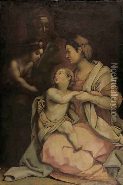 The Madonna and Child the so-called Medici Madonna Oil Painting - Andrea Del Sarto