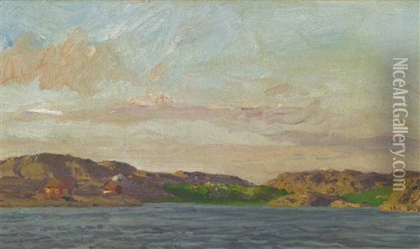 An Der Norwegischen Kuste Oil Painting - Friedrich Kallmorgen