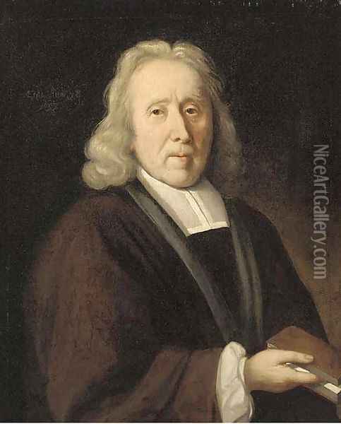 Portrait of a cleric Oil Painting - Jacob Van Oost II