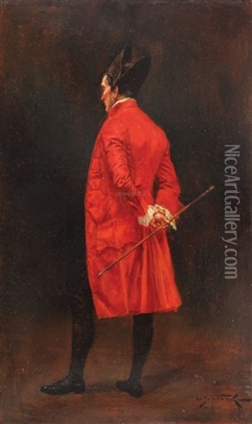 Napoleon Oil Painting - Albert Joseph Franke