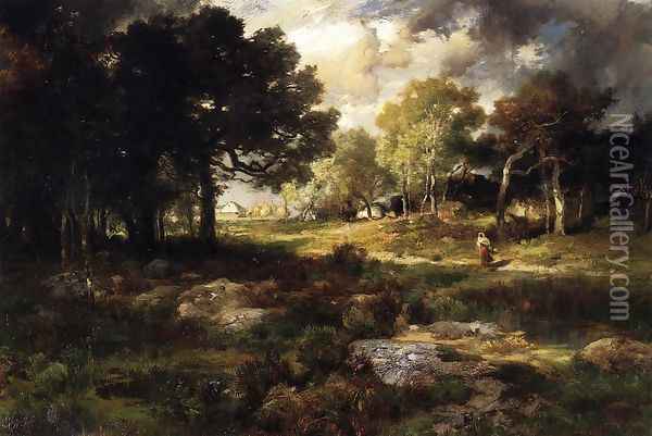 Romantic Landscape Oil Painting - Thomas Moran