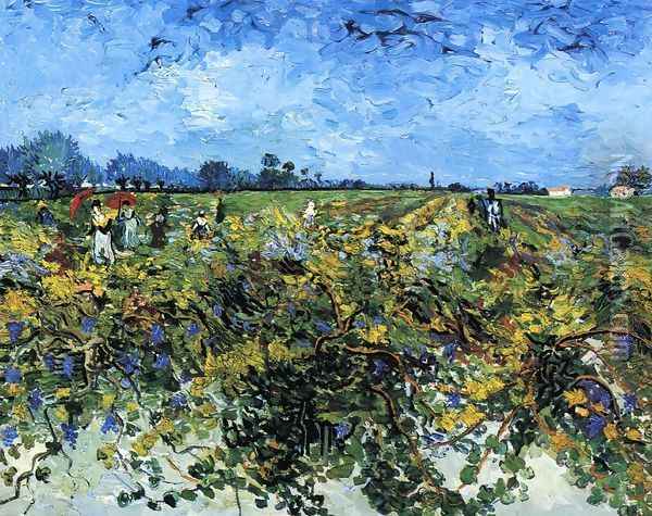 The Green Vineyard Oil Painting - Vincent Van Gogh
