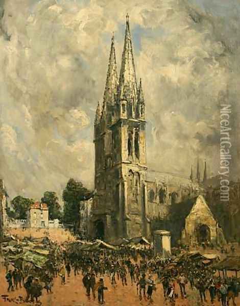 Eglise en Normandie Oil Painting - Frank Myers Boggs