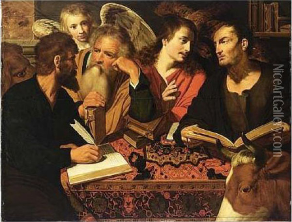 The Four Evangelists Oil Painting - Artus Wollfort