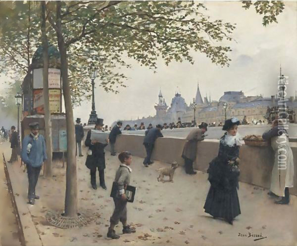 Le Pont Neuf Oil Painting - Jean-Georges Beraud