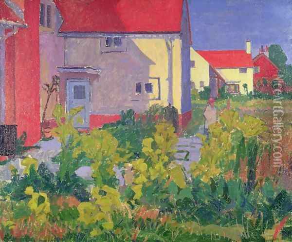 Harold Gilmans House at Letchworth Oil Painting - Spencer Frederick Gore