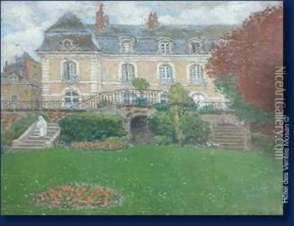 Hotel De Cheres Au Mans Oil Painting - Gustave Max Stevens