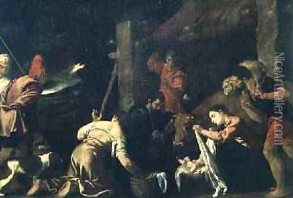 The Adoration of the Shepherds Oil Painting - Pedro Orrente