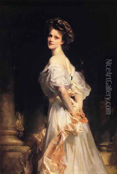 Mrs. Waldorf Astor (Nancy Langhorne) Oil Painting - John Singer Sargent