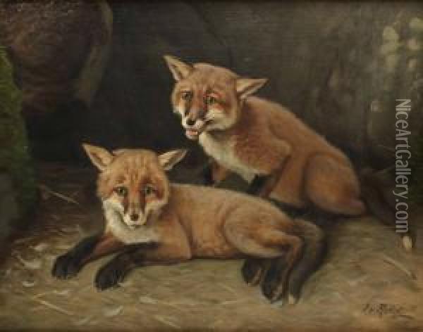 Ravungar. Oil Painting - Johan Gustav Von Holst