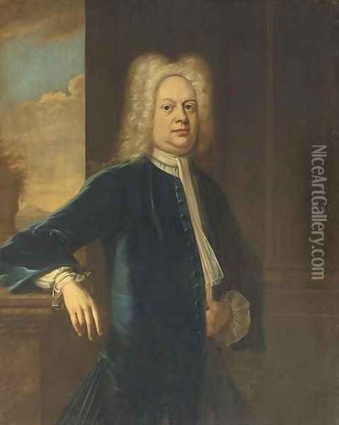 Portrait of Thomas Frederick Oil Painting - John Vanderbank