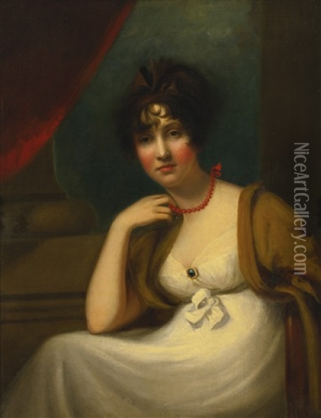 Portrait Of Lady Boughton Oil Painting - Thomas Lawrence