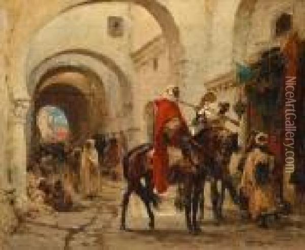 A Bazaar In Egypt Oil Painting - Henri Julien Rousseau