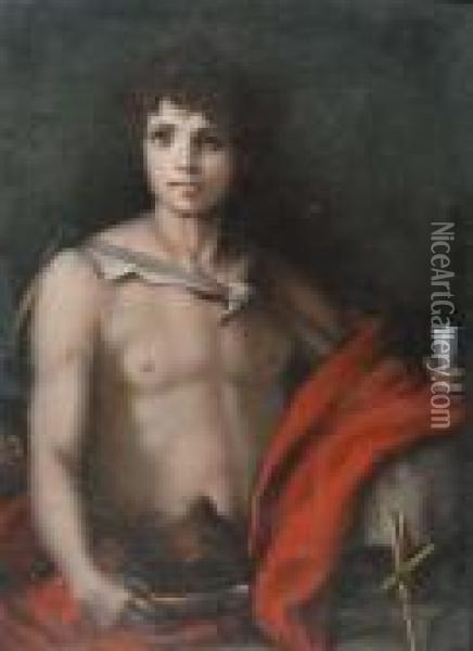 St. John The Baptist Oil Painting - Andrea Del Sarto