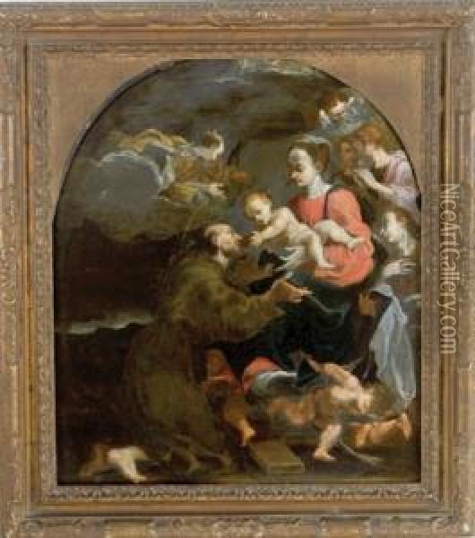 L? Estasi Di
San Francesco Oil Painting - Giovanni Lanfranco